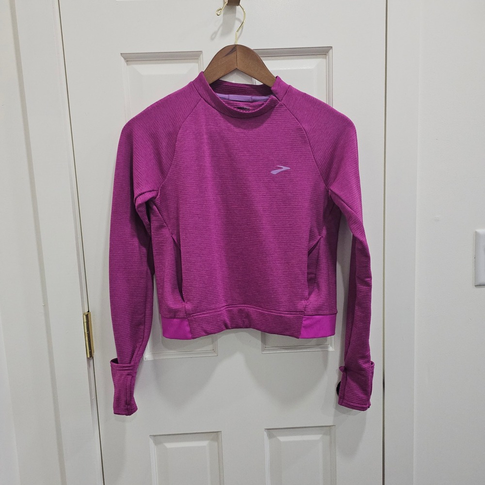 Brooks Notch Thermal Long Sleeve 2.0 Magenta Purple Running Top 221503 Womens XS